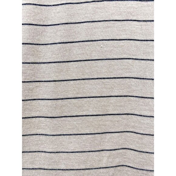 Prana Womens Jersey Knit Dress Size Medium Tan Black Stripped Sides Cinched - Picture 3 of 11